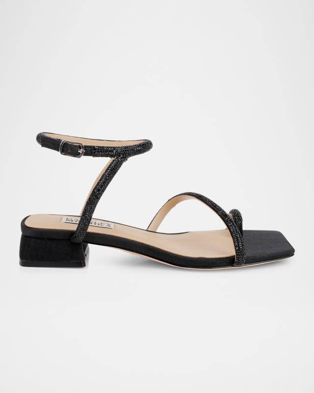 Dakotah Ankle-Strap Glitter Sandals